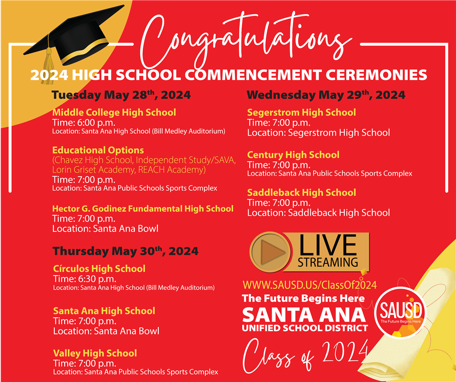 Graduation Schedule 2024 - High Res